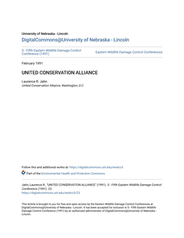 United Conservation Alliance