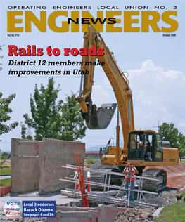 October 2008 Railsrails Toto Roadsroads District 12 Members Make Improvements in Utah