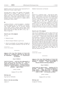 Case C-522/10: Judgment of the Court (Third Chamber