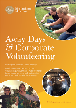 Away Days & Corporate Volunteering Brochure