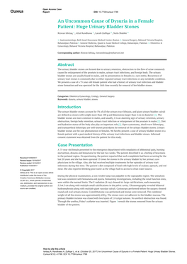 Huge Urinary Bladder Stones