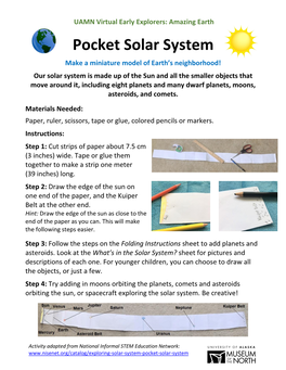 Pocket Solar System Activity