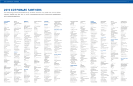 2019 Corporate Partners 22