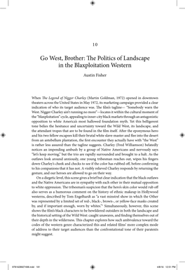 Go West, Brother: the Politics of Landscape in the Blaxploitation Western