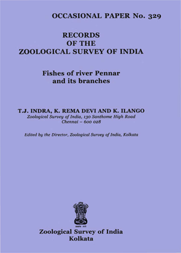 OCCASIONAL PAPER No. 329 RECORDS of the ZOOLOGICAL