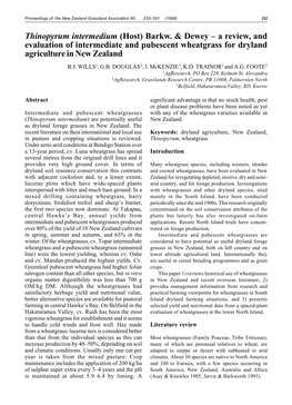 Thinopyrum Intermedium (Host) Barkw. & Dewey