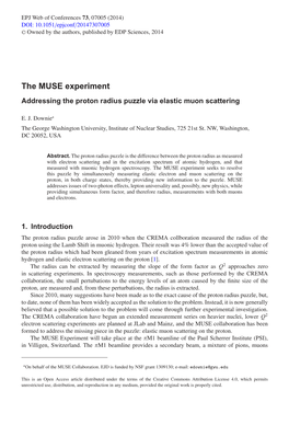 The MUSE Experiment Addressing the Proton Radius Puzzle Via Elastic Muon Scattering