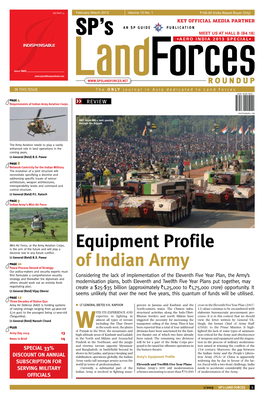 Equipment Profile of Indian Army