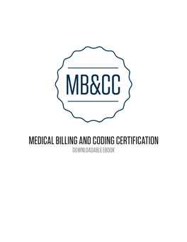 Medical Billing and Coding Certification Downloadable Ebook 2 | Table of Contents