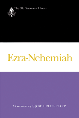 Ezra-Nehemiah the Old Testament Library