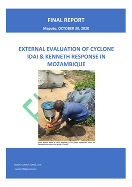 External Evaluation of Cyclone Idai & Kenneth