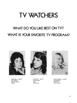 What Do You Like Best on Tv?