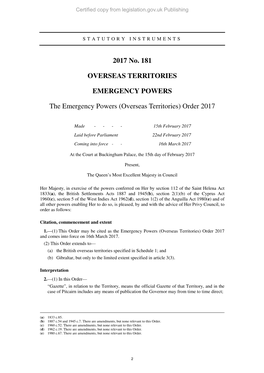 Overseas Territories