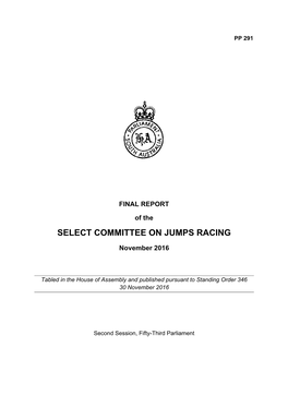 Select Committee on Jumps Racing