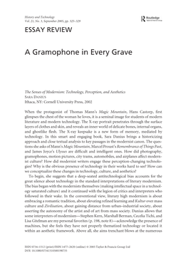 A Gramophone in Every Grave