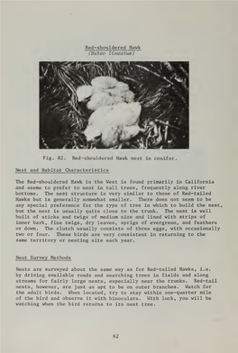 Nesting Habitats and Surveying Techniques for Common Western Raptors