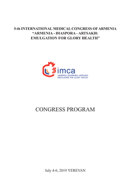 Congress Program