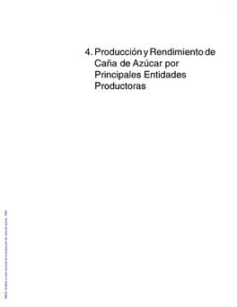 Análisis a Nivel Nacional De La Producción De Caña De Azúcar