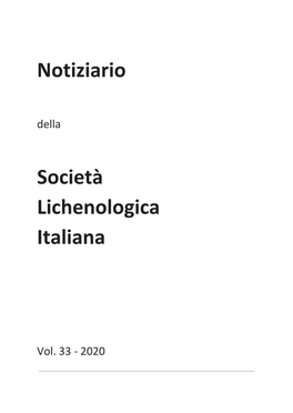 Notiziario Società Lichenologica Italiana 28, 65-67