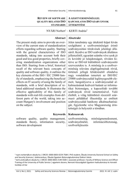 NYÁRI Norbert1 – KERTI András2 Abstract Absztrakt the Present