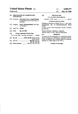 United States Patent (19) 11) 4,450,277 Graf Et Al