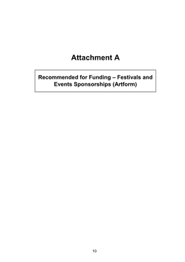 Attachment A