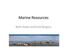 Marine Resources