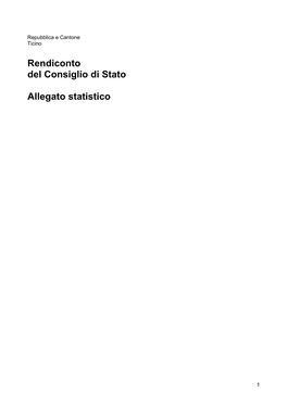 Rendiconto Del Consiglio Di Stato Allegato Statistico