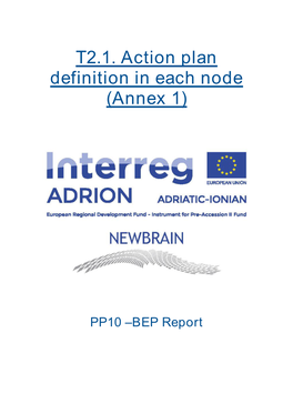 T2.1. Action Plan Definition in Each Node (Annex 1)