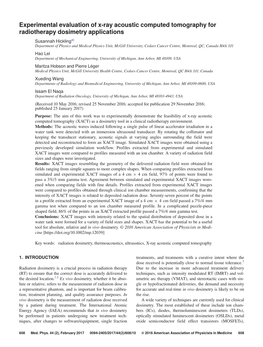 Ray Acoustic Computed Tomography for Radiotherapy Dosimetry Applications