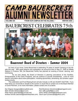 BAUERCREST CELEBRATES 75Th