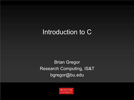 Introduction to C/C++