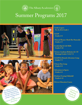 Summer Programs 2017