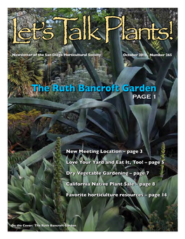 The Ruth Bancroft Garden Page 1