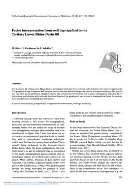 Facies Interpretation from Well Logs Applied to the Tertiary Lower Rhine Basin Fill