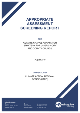 Appropriate Assessment Screening Report