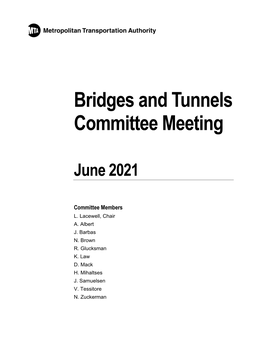 Bridges and Tunnels Committee Meeting