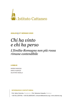 Chi Ha Vinto E Chi Ha Perso L’Emilia-Romagna Non Più Rossa Rimane Contendibile