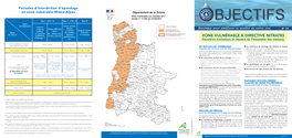 Département De La Drôme Zone Vulnérable Aux Nitrates 2017 Arrêté N° 17-055 Du 21/02/2017
