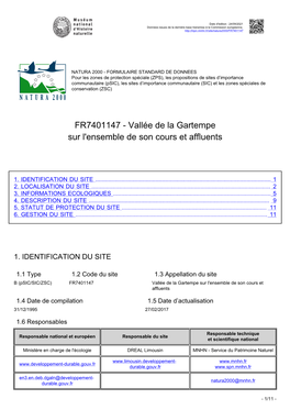 Vallée De La Gartempe Sur L'ensemble De Son Cours Et Affluents