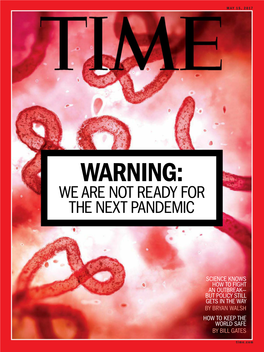 Warning: We Are Not Ready for the Next Pandemic