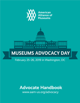 MUSEUMS ADVOCACY DAY February 25–26, 2019 in Washington, DC