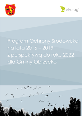 Program Ochrony Środowiska Na Lata 2016 – 2019 Z Perspektywą Do Roku