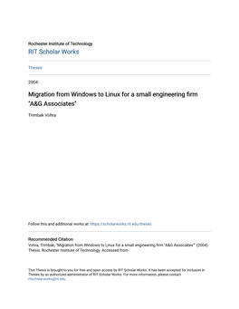 Migration from Windows to Linux for a Small Engineering Firm 