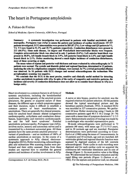 The Heart in Portuguese Amyloidosis