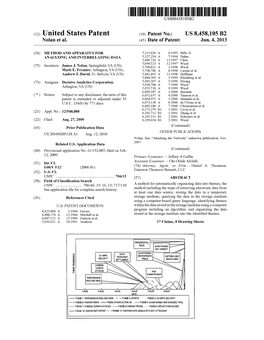 (12) United States Patent (10) Patent No.: US 8.458,105 B2 Nolan Et Al