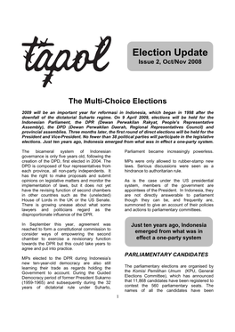 Election Update Issue 2, Oct/Nov 2008