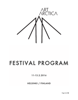 Festival Program