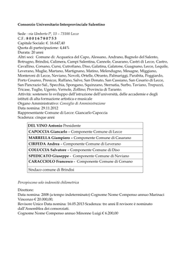 Consorzio Universitario Interprovinciale Salentino Sede