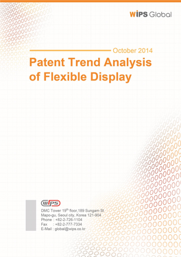 1 Patent Trend Analysis of Flexible Display